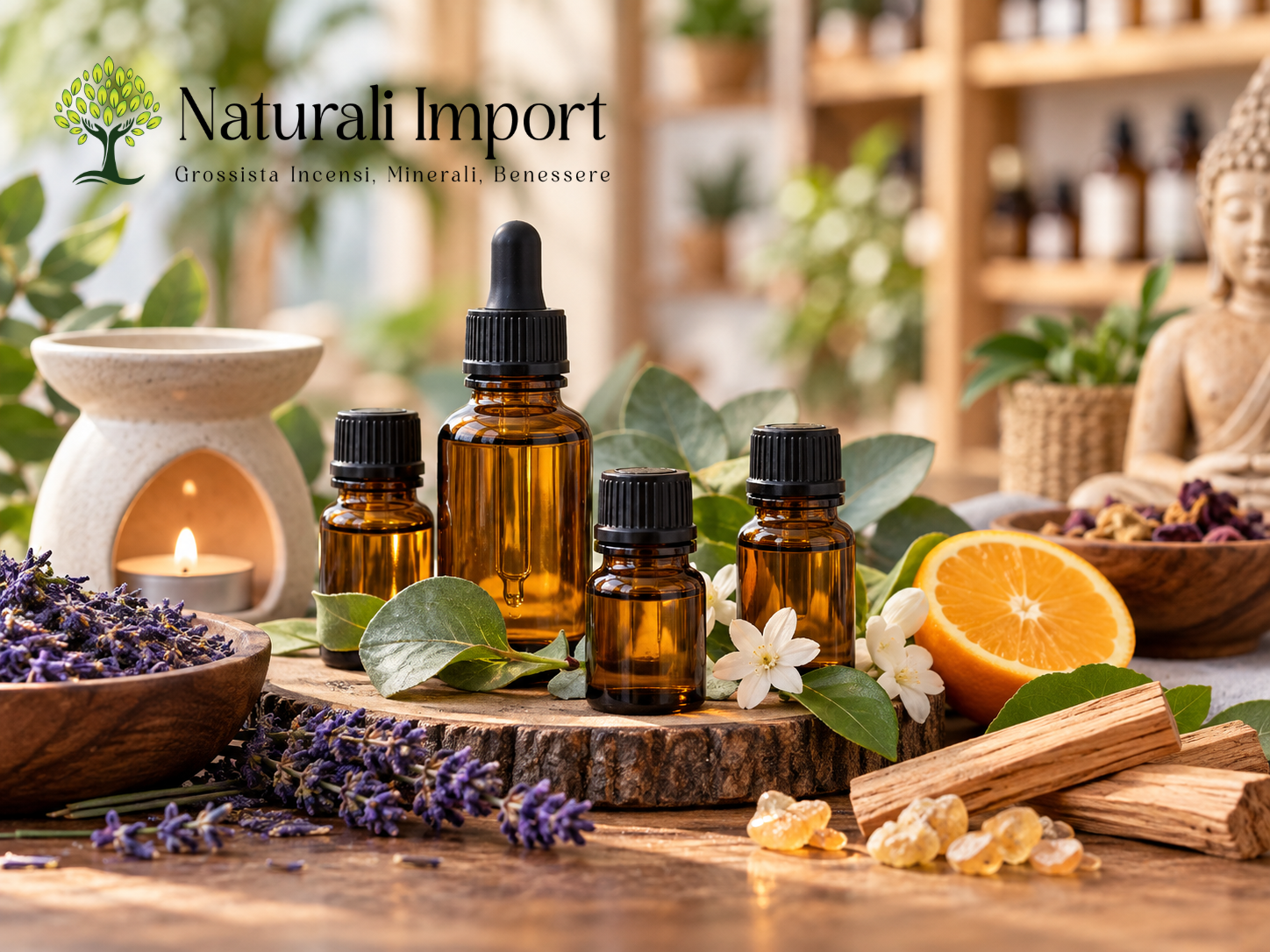 Oli aromatici all’ingrosso per boutique e negozi wellness